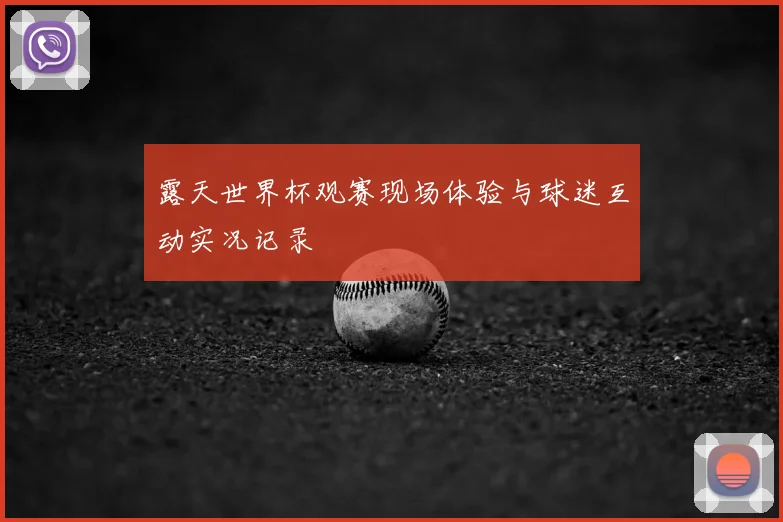 露天世界杯观赛现场体验与球迷互动实况记录